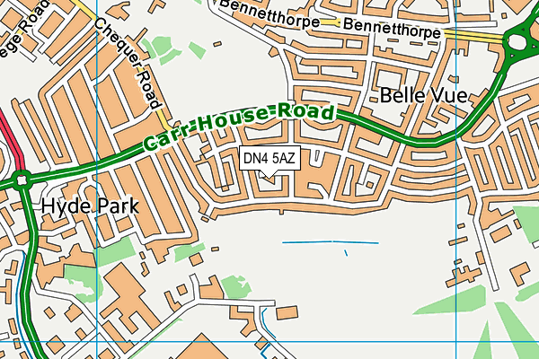 DN4 5AZ map - OS VectorMap District (Ordnance Survey) DN4 5AZ map - OS VectorMap District (Ordnance Survey)