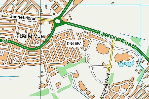 DN4 5EA map - OS VectorMap District (Ordnance Survey) DN4 5EA map - OS VectorMap District (Ordnance Survey)