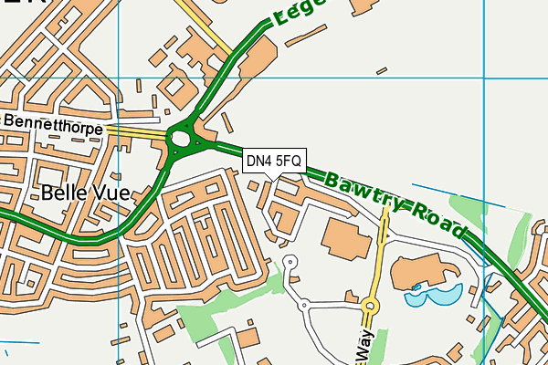 DN4 5FQ map - OS VectorMap District (Ordnance Survey) DN4 5FQ map - OS VectorMap District (Ordnance Survey)