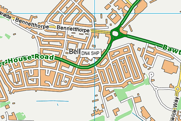 DN4 5HP map - OS VectorMap District (Ordnance Survey) DN4 5HP map - OS VectorMap District (Ordnance Survey)