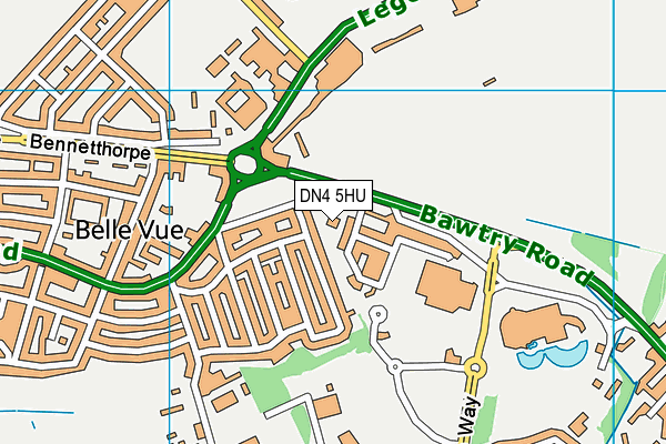 DN4 5HU map - OS VectorMap District (Ordnance Survey) DN4 5HU map - OS VectorMap District (Ordnance Survey)