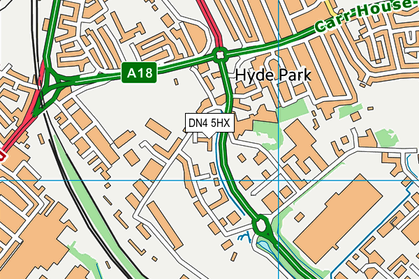 DN4 5HX map - OS VectorMap District (Ordnance Survey) DN4 5HX map - OS VectorMap District (Ordnance Survey)