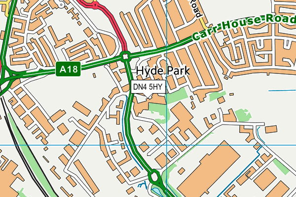 DN4 5HY map - OS VectorMap District (Ordnance Survey) DN4 5HY map - OS VectorMap District (Ordnance Survey)