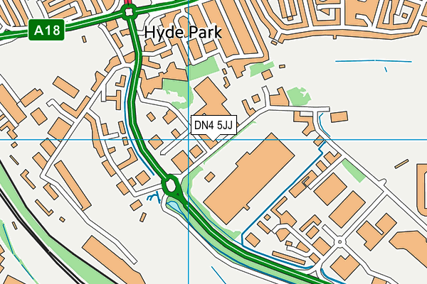 DN4 5JJ map - OS VectorMap District (Ordnance Survey) DN4 5JJ map - OS VectorMap District (Ordnance Survey)