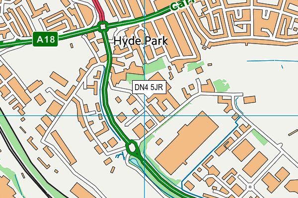 DN4 5JR map - OS VectorMap District (Ordnance Survey) DN4 5JR map - OS VectorMap District (Ordnance Survey)