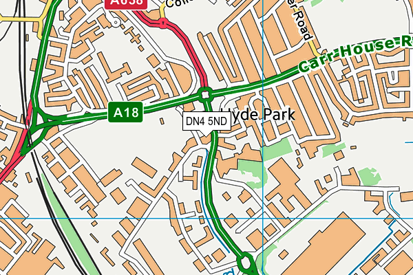 DN4 5ND map - OS VectorMap District (Ordnance Survey) DN4 5ND map - OS VectorMap District (Ordnance Survey)