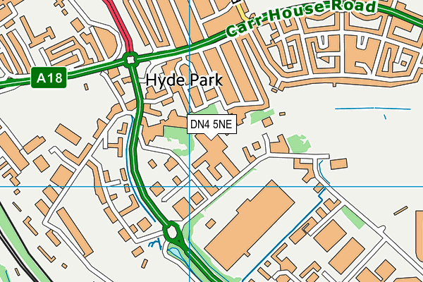 DN4 5NE map - OS VectorMap District (Ordnance Survey) DN4 5NE map - OS VectorMap District (Ordnance Survey)