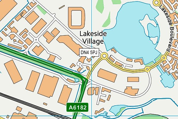 DN4 5PJ map - OS VectorMap District (Ordnance Survey) DN4 5PJ map - OS VectorMap District (Ordnance Survey)