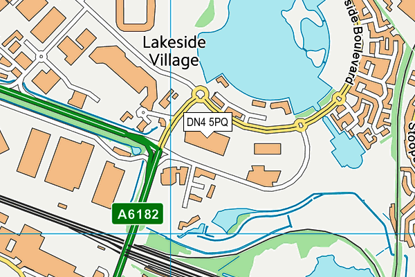 DN4 5PQ map - OS VectorMap District (Ordnance Survey) DN4 5PQ map - OS VectorMap District (Ordnance Survey)