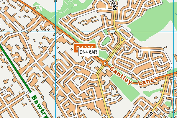 DN4 6AR map - OS VectorMap District (Ordnance Survey) DN4 6AR map - OS VectorMap District (Ordnance Survey)