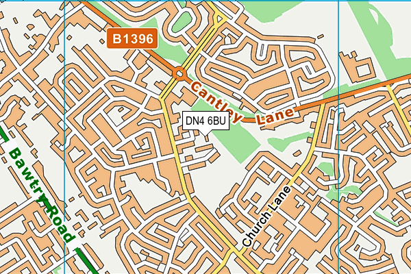 DN4 6BU map - OS VectorMap District (Ordnance Survey) DN4 6BU map - OS VectorMap District (Ordnance Survey)