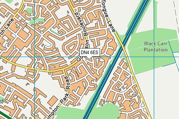 DN4 6ES map - OS VectorMap District (Ordnance Survey) DN4 6ES map - OS VectorMap District (Ordnance Survey)