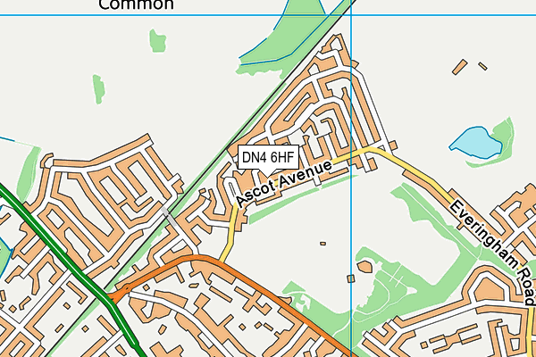 DN4 6HF map - OS VectorMap District (Ordnance Survey) DN4 6HF map - OS VectorMap District (Ordnance Survey)