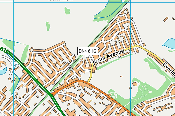 DN4 6HG map - OS VectorMap District (Ordnance Survey) DN4 6HG map - OS VectorMap District (Ordnance Survey)
