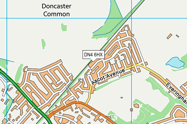 DN4 6HX map - OS VectorMap District (Ordnance Survey) DN4 6HX map - OS VectorMap District (Ordnance Survey)