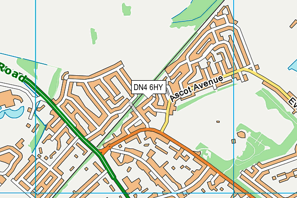 DN4 6HY map - OS VectorMap District (Ordnance Survey) DN4 6HY map - OS VectorMap District (Ordnance Survey)