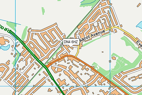 DN4 6HZ map - OS VectorMap District (Ordnance Survey) DN4 6HZ map - OS VectorMap District (Ordnance Survey)