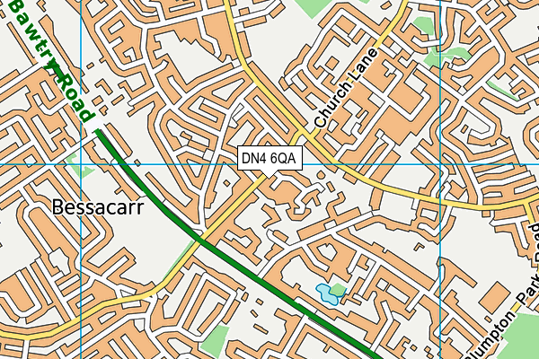 DN4 6QA map - OS VectorMap District (Ordnance Survey) DN4 6QA map - OS VectorMap District (Ordnance Survey)