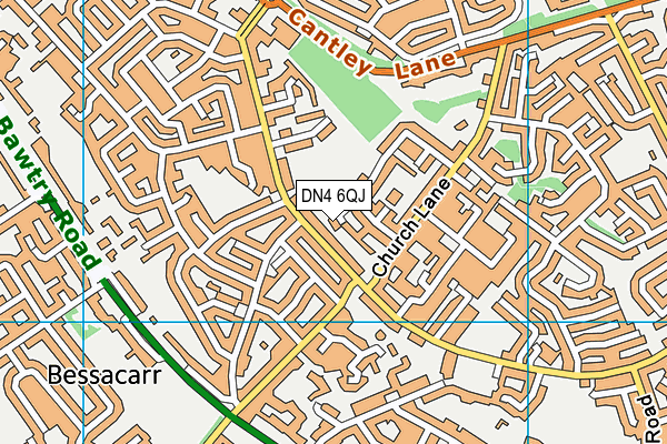 DN4 6QJ map - OS VectorMap District (Ordnance Survey) DN4 6QJ map - OS VectorMap District (Ordnance Survey)