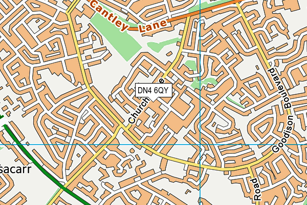 DN4 6QY map - OS VectorMap District (Ordnance Survey) DN4 6QY map - OS VectorMap District (Ordnance Survey)