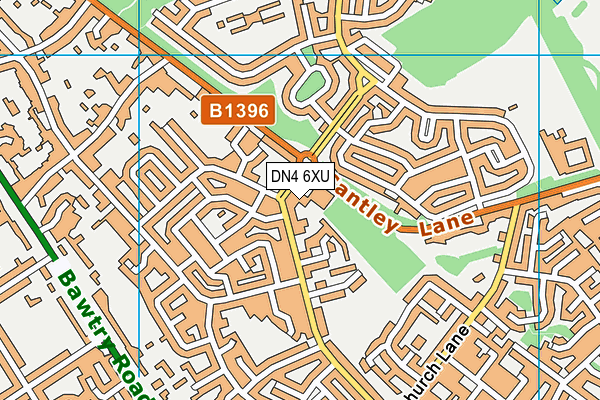 DN4 6XU map - OS VectorMap District (Ordnance Survey) DN4 6XU map - OS VectorMap District (Ordnance Survey)