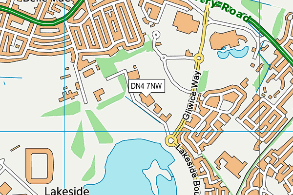 DN4 7NW map - OS VectorMap District (Ordnance Survey) DN4 7NW map - OS VectorMap District (Ordnance Survey)