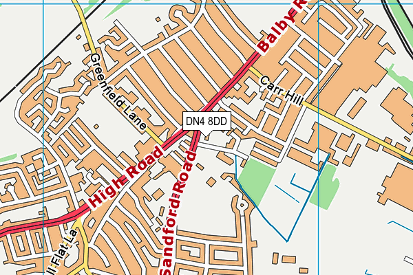 DN4 8DD map - OS VectorMap District (Ordnance Survey) DN4 8DD map - OS VectorMap District (Ordnance Survey)