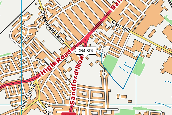DN4 8DU map - OS VectorMap District (Ordnance Survey) DN4 8DU map - OS VectorMap District (Ordnance Survey)