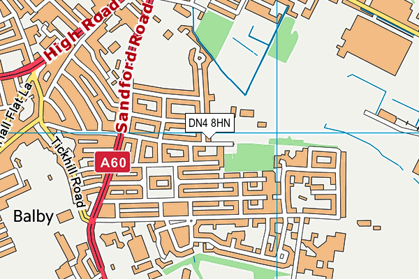 DN4 8HN map - OS VectorMap District (Ordnance Survey) DN4 8HN map - OS VectorMap District (Ordnance Survey)