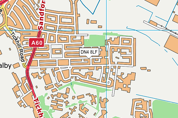 DN4 8LF map - OS VectorMap District (Ordnance Survey) DN4 8LF map - OS VectorMap District (Ordnance Survey)