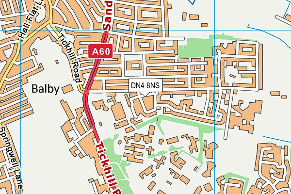 DN4 8NS map - OS VectorMap District (Ordnance Survey) DN4 8NS map - OS VectorMap District (Ordnance Survey)