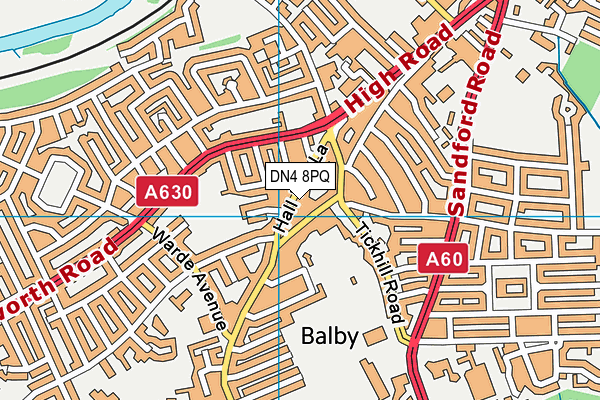 DN4 8PQ map - OS VectorMap District (Ordnance Survey) DN4 8PQ map - OS VectorMap District (Ordnance Survey)