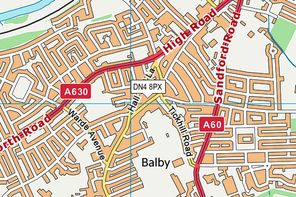 DN4 8PX map - OS VectorMap District (Ordnance Survey) DN4 8PX map - OS VectorMap District (Ordnance Survey)