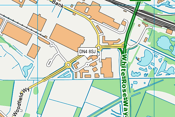 DN4 8SJ map - OS VectorMap District (Ordnance Survey) DN4 8SJ map - OS VectorMap District (Ordnance Survey)