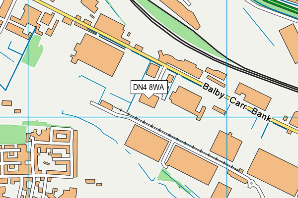 DN4 8WA map - OS VectorMap District (Ordnance Survey) DN4 8WA map - OS VectorMap District (Ordnance Survey)