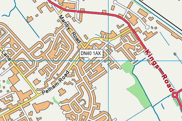DN40 1AX map - OS VectorMap District (Ordnance Survey) DN40 1AX map - OS VectorMap District (Ordnance Survey)