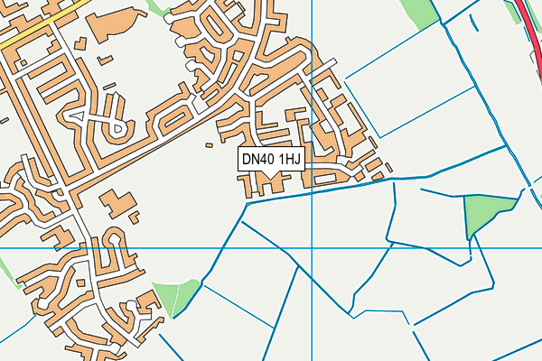 DN40 1HJ map - OS VectorMap District (Ordnance Survey) DN40 1HJ map - OS VectorMap District (Ordnance Survey)