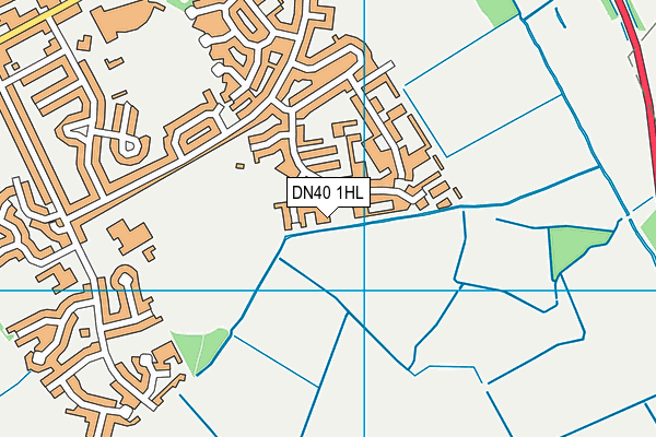 DN40 1HL map - OS VectorMap District (Ordnance Survey) DN40 1HL map - OS VectorMap District (Ordnance Survey)