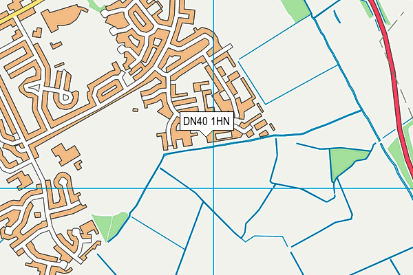 DN40 1HN map - OS VectorMap District (Ordnance Survey) DN40 1HN map - OS VectorMap District (Ordnance Survey)
