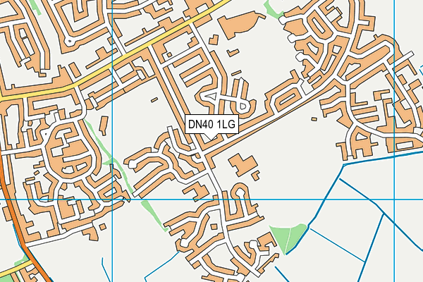 DN40 1LG map - OS VectorMap District (Ordnance Survey) DN40 1LG map - OS VectorMap District (Ordnance Survey)