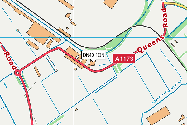 DN40 1QN map - OS VectorMap District (Ordnance Survey) DN40 1QN map - OS VectorMap District (Ordnance Survey)