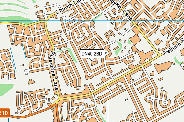 DN40 2BD map - OS VectorMap District (Ordnance Survey) DN40 2BD map - OS VectorMap District (Ordnance Survey)