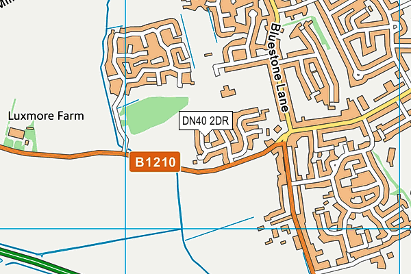 DN40 2DR map - OS VectorMap District (Ordnance Survey) DN40 2DR map - OS VectorMap District (Ordnance Survey)