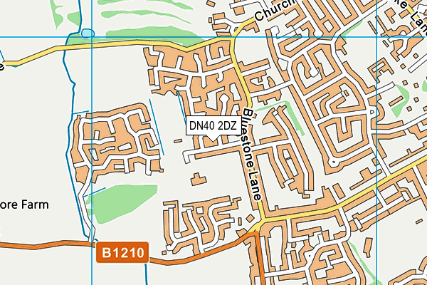 DN40 2DZ map - OS VectorMap District (Ordnance Survey) DN40 2DZ map - OS VectorMap District (Ordnance Survey)