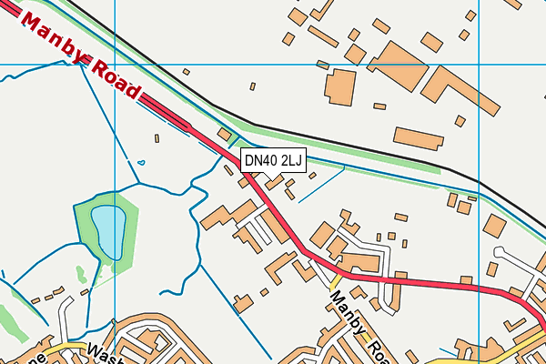 DN40 2LJ map - OS VectorMap District (Ordnance Survey)