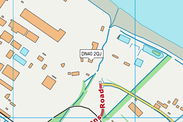 DN40 2QJ map - OS VectorMap District (Ordnance Survey) DN40 2QJ map - OS VectorMap District (Ordnance Survey)