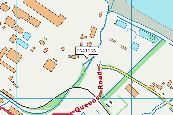 DN40 2QN map - OS VectorMap District (Ordnance Survey) DN40 2QN map - OS VectorMap District (Ordnance Survey)