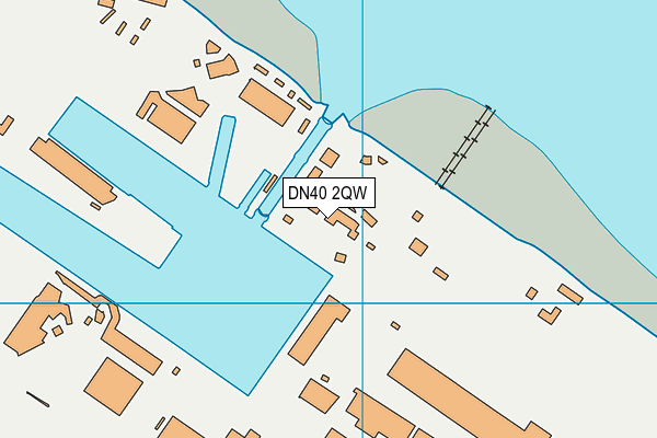 DN40 2QW map - OS VectorMap District (Ordnance Survey) DN40 2QW map - OS VectorMap District (Ordnance Survey)