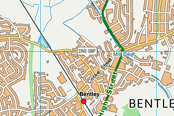 DN5 0BP map - OS VectorMap District (Ordnance Survey) DN5 0BP map - OS VectorMap District (Ordnance Survey)