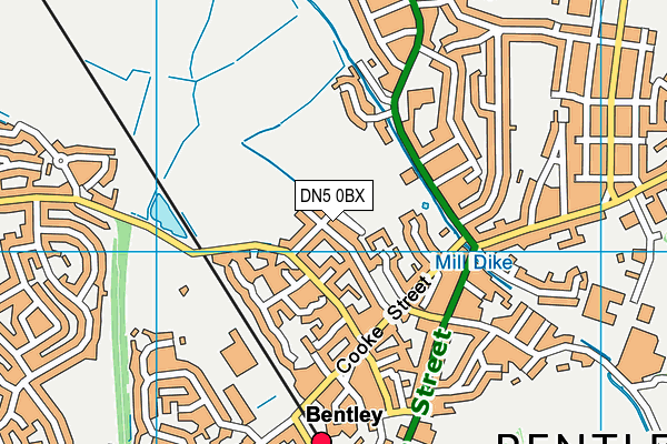 DN5 0BX map - OS VectorMap District (Ordnance Survey) DN5 0BX map - OS VectorMap District (Ordnance Survey)